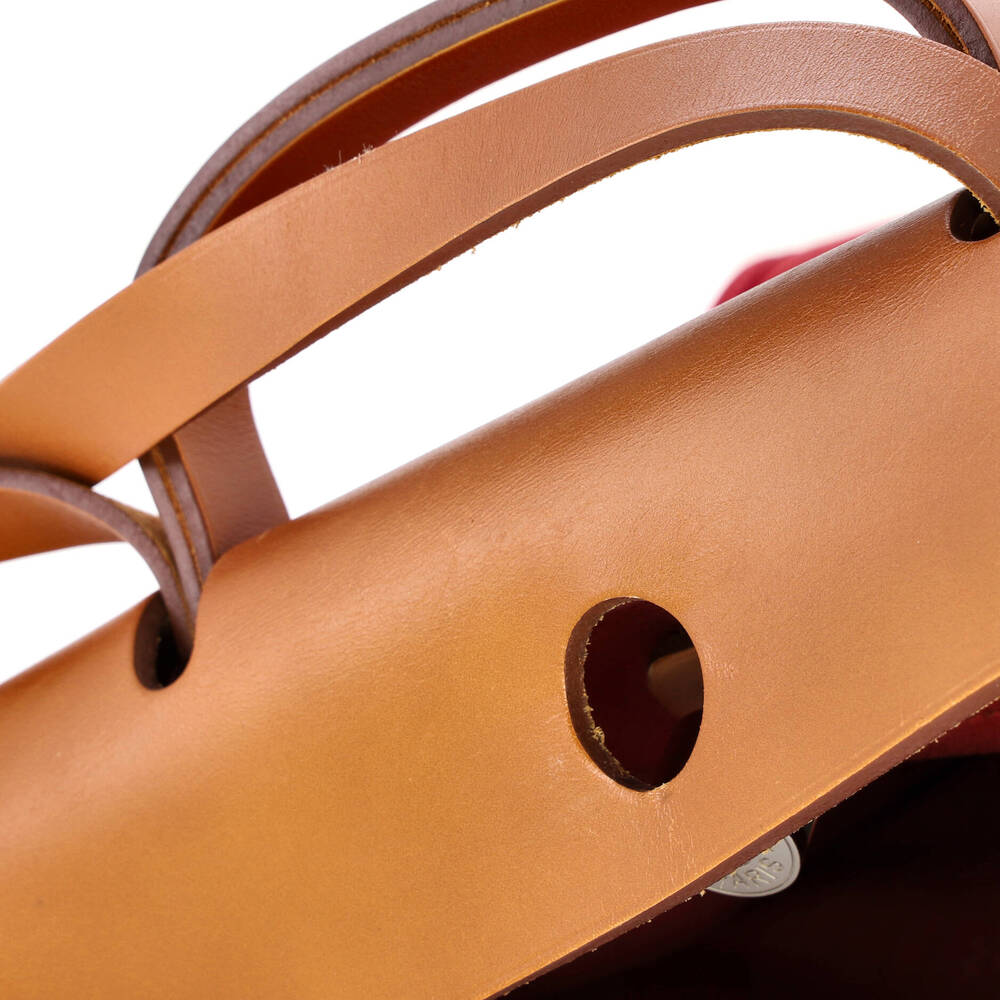 Hermes Herbag Zip Leather And Toile 31 #230825H23B - Picture 7 of 9